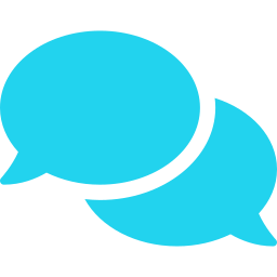 Illustration of two speech bubbles in conversation
